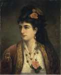 Riche Adele Portrait of Natalia Obrenovich Queen of Serbia - Hermitage